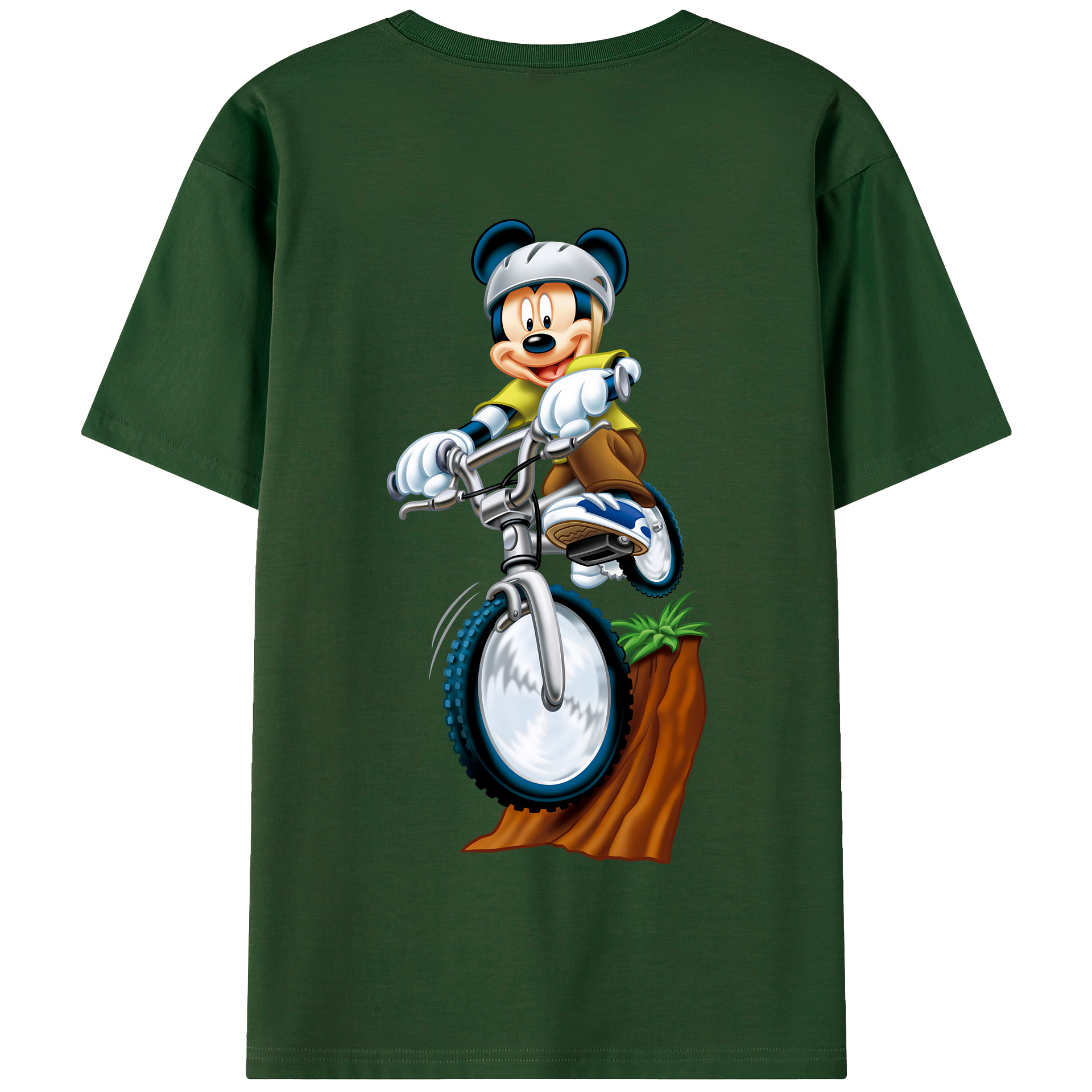 （画像用） ミッキーマウス Mickey Mouse 綿100％半袖Tシャツ（背面プリント）